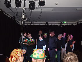 Zuschauer eines Theaterstücks.