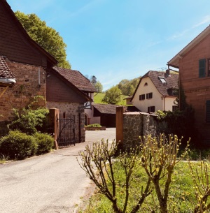 Der Eingang zum Schafhof in Hemsbach